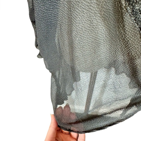 Annette Görtz Goertz Rio 100% Silk Sheer Asymmetrical Crossover Blouse 16104 - Picture 2 of 10